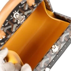 Goyard Saigon Mini Trunk Bag Black Goyardine Palladium Hardware 22 Goyard Saigon Mini Trunk Bag Black Goyardine Palladium Hardware -Online Bag Store G FN 230714 2 JJ 10