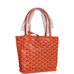 Goyard Goyardine Orange Anjou Mini Reversible Tote Bag Palladium Hardware -Online Bag Store G FN 230718 3 02