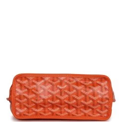 Goyard Goyardine Orange Anjou Mini Reversible Tote Bag Palladium Hardware -Online Bag Store G FN 230718 3 06