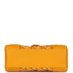 Goyard Saigon Souple Mini Bag Yellow Goyardine Palladium Hardware -Online Bag Store G FN 230728 1 RT 06