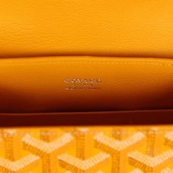 Goyard Saigon Souple Mini Bag Yellow Goyardine Palladium Hardware -Online Bag Store G FN 230728 1 RT 08