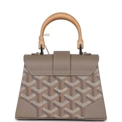 Goyard Saigon Structure Nano Bag Grege Goyardine Palladium Hardware -Online Bag Store G FN 230810 2 05