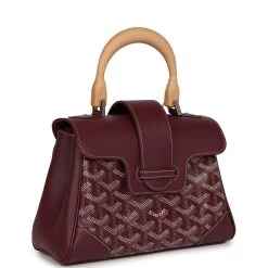 Goyard Saigon Souple Mini Burgundy Goyardine Palladium Hardware -Online Bag Store G FN 230825 1 02