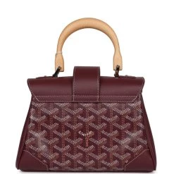 Goyard Saigon Souple Mini Burgundy Goyardine Palladium Hardware -Online Bag Store G FN 230825 1 05