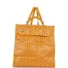 Goyard Saint Léger Backpack Yellow Goyardine Canvas Palladium Hardware