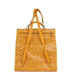 Goyard Saint Léger Backpack Yellow Goyardine Canvas Palladium Hardware -Online Bag Store G FN 230829 2 05