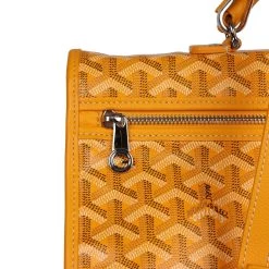Goyard Saint Léger Backpack Yellow Goyardine Canvas Palladium Hardware -Online Bag Store G FN 230829 2 06