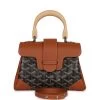 Goyard Saigon Souple Mini Bag Black And Brown Goyardine Canvas Palladium Hardware -Online Bag Store G FN 230922 2 01
