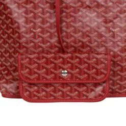Goyard Anjou PM Red Goyardine Canvas Palladium Hardware -Online Bag Store G FN 230928 3 06