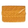 Goyard Sainte Marie GM Foldable Clutch Yellow Goyardine Canvas & Chevroches Calfskin Palladium Hardware -Online Bag Store G FN 231020 1 LP 01