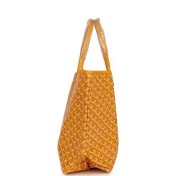 Goyard Goyardine Yellow St. Louis PM Tote Bag Palladium Hardware -Online Bag Store G FN 231106 2 04