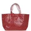 Goyard Goyardine Red St. Louis PM Tote Bag Palladium Hardware -Online Bag Store G FN 231108 3 01