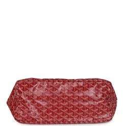 Goyard Goyardine Red St. Louis PM Tote Bag Palladium Hardware -Online Bag Store G FN 231108 3 08