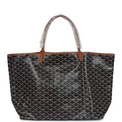 Goyard Goyardine Black And Brown Saint Louis GM Tote Bag Palladium Hardware -Online Bag Store G FN 231117 3 05