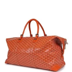 Goyard Goyardine Orange Boeing 55 Travel Bag Palladium Hardware -Online Bag Store G FN 231120 2 BH 03