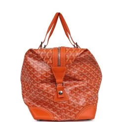 Goyard Goyardine Orange Boeing 55 Travel Bag Palladium Hardware -Online Bag Store G FN 231120 2 BH 04