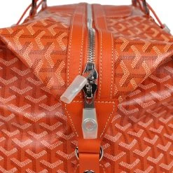 Goyard Goyardine Orange Boeing 55 Travel Bag Palladium Hardware -Online Bag Store G FN 231120 2 BH 07