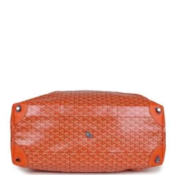 Goyard Goyardine Orange Boeing 55 Travel Bag Palladium Hardware -Online Bag Store G FN 231120 2 BH 08
