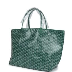Goyard Goyardine Green St. Louis GM Tote Bag Palladium Hardware -Online Bag Store G FN 231129 5 03