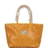 Goyard Goyardine Yellow Hand-Painted Artois PM Tote Bag Palladium Hardware -Online Bag Store G FN 240103 4 AM 01