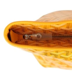 Goyard Goyardine Yellow Hand-Painted Artois PM Tote Bag Palladium Hardware -Online Bag Store G FN 240103 4 AM 07
