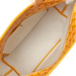 Goyard Goyardine Yellow Hand-Painted Artois PM Tote Bag Palladium Hardware -Online Bag Store G FN 240103 4 AM 08