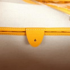 Goyard Goyardine Yellow Hand-Painted Artois PM Tote Bag Palladium Hardware -Online Bag Store G FN 240103 4 AM 09