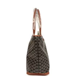 Goyard Goyardine Black And Brown Artois MM Palladium Hardware -Online Bag Store G FN 240124 2 04