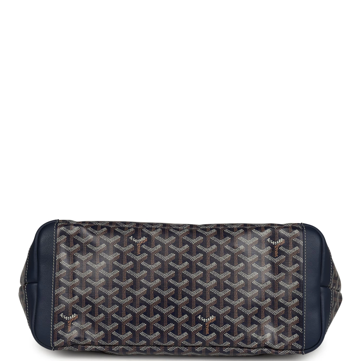 Goyard Artois Tote MM Navy Goyardine Canvas & Chevroches Calfskin Palladium Hardware 8 Goyard Artois Tote MM Navy Goyardine Canvas & Chevroches Calfskin Palladium Hardware - Image 6
