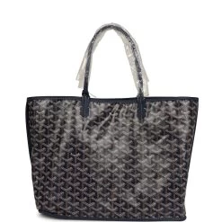 Goyard Anjou PM Navy Goyardine Canvas Palladium Hardware -Online Bag Store G FN 240126 8 05