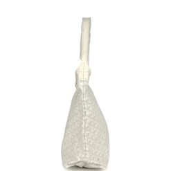 Goyard Goyardine White Boheme Hobo Bag Palladium Hardware -Online Bag Store G FN 240129 10 04