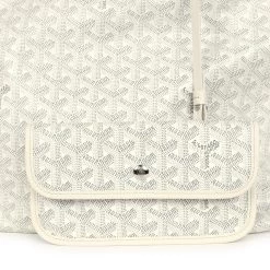 Goyard Goyardine White Boheme Hobo Bag Palladium Hardware -Online Bag Store G FN 240129 10 08