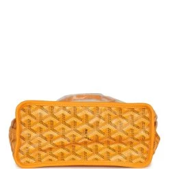 Goyard Goyardine Yellow Anjou Mini Bag Palladium Hardware 17 Goyard Goyardine Yellow Anjou Mini Bag Palladium Hardware -Online Bag Store G FN 240129 5 07