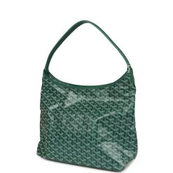 Goyard Goyardine Green Boheme Hobo Bag Palladium Hardware -Online Bag Store G FN 240129 9 03