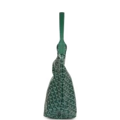 Goyard Goyardine Green Boheme Hobo Bag Palladium Hardware -Online Bag Store G FN 240129 9 04