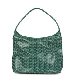 Goyard Goyardine Green Boheme Hobo Bag Palladium Hardware -Online Bag Store G FN 240129 9 05