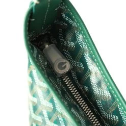 Goyard Goyardine Green Boheme Hobo Bag Palladium Hardware -Online Bag Store G FN 240129 9 06