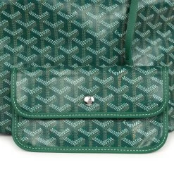 Goyard Goyardine Green Boheme Hobo Bag Palladium Hardware -Online Bag Store G FN 240129 9 07