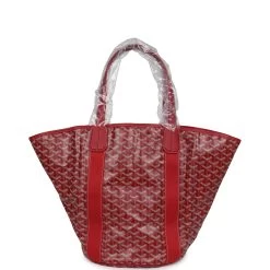 Goyard Limited Edition Eden Rock Belharra Beach Bag Red Goyardine Canvas & Chevroches Calfskin Palladium Hardware & Beach Towel -Online Bag Store G FN 240205 1 06