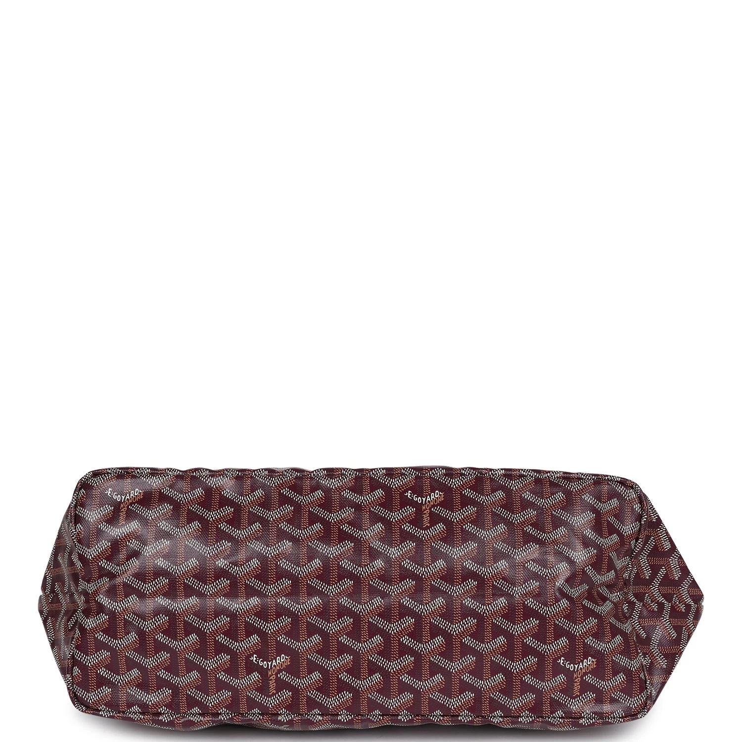 Goyard Goyardine Burgundy St. Louis PM Tote Bag Palladium Hardware 9 Goyard Goyardine Burgundy St. Louis PM Tote Bag Palladium Hardware - Image 7