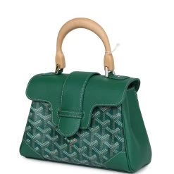 Goyard Saigon Souple Mini Bag Green Goyardine Palladium Hardware -Online Bag Store G FN 240209 1 03