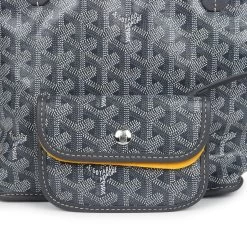Goyard Goyardine Grey Anjou Mini Reversible Tote Bag Palladium Hardware 16 Goyard Goyardine Grey Anjou Mini Reversible Tote Bag Palladium Hardware -Online Bag Store G FN 240216 1 06