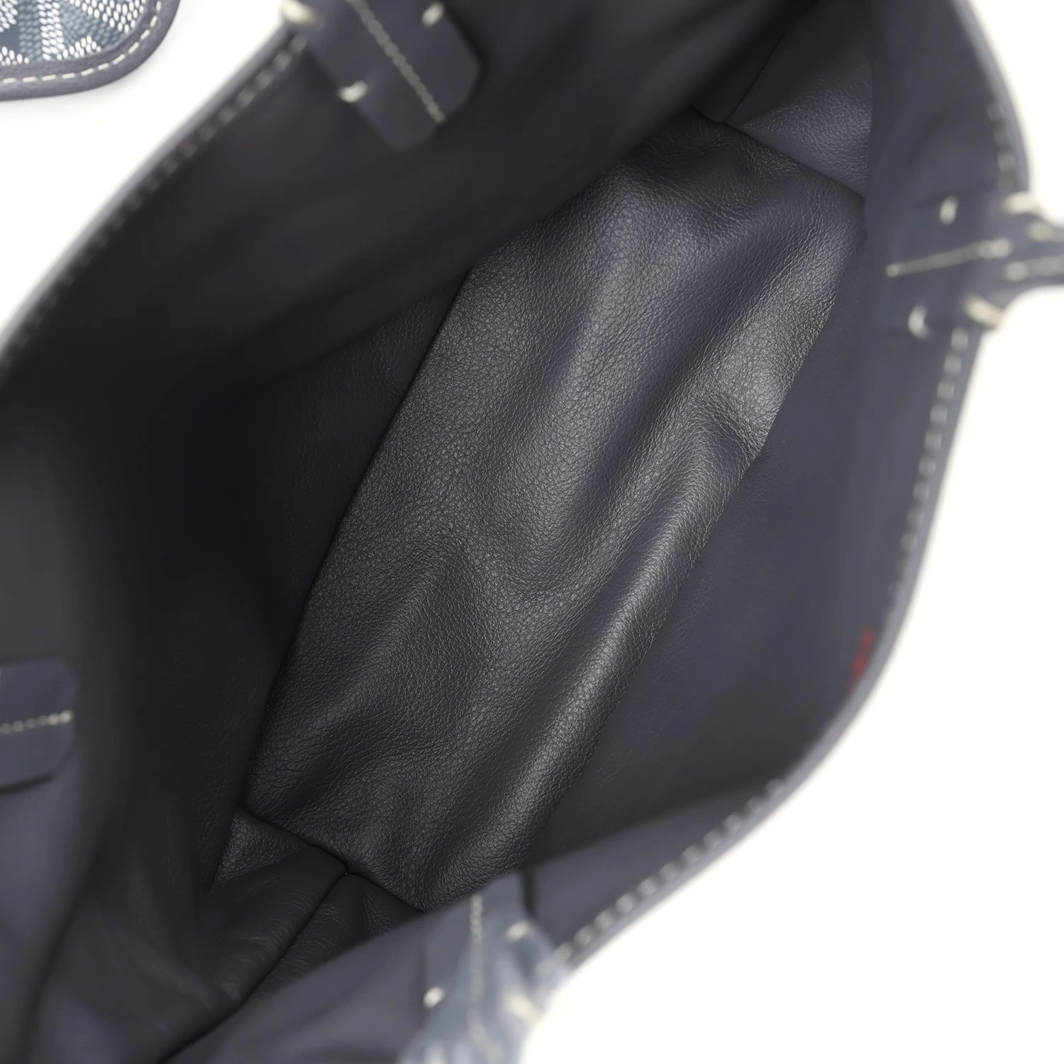 Goyard Goyardine Grey Anjou Mini Reversible Tote Bag Palladium Hardware 11 Goyard Goyardine Grey Anjou Mini Reversible Tote Bag Palladium Hardware - Image 9