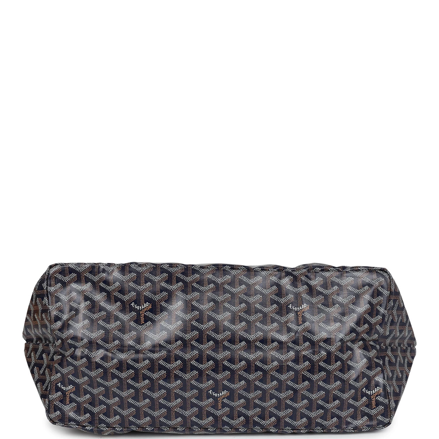 Goyard Goyardine Navy St. Louis GM Tote Bag Palladium Hardware 9 Goyard Goyardine Navy St. Louis GM Tote Bag Palladium Hardware - Image 7