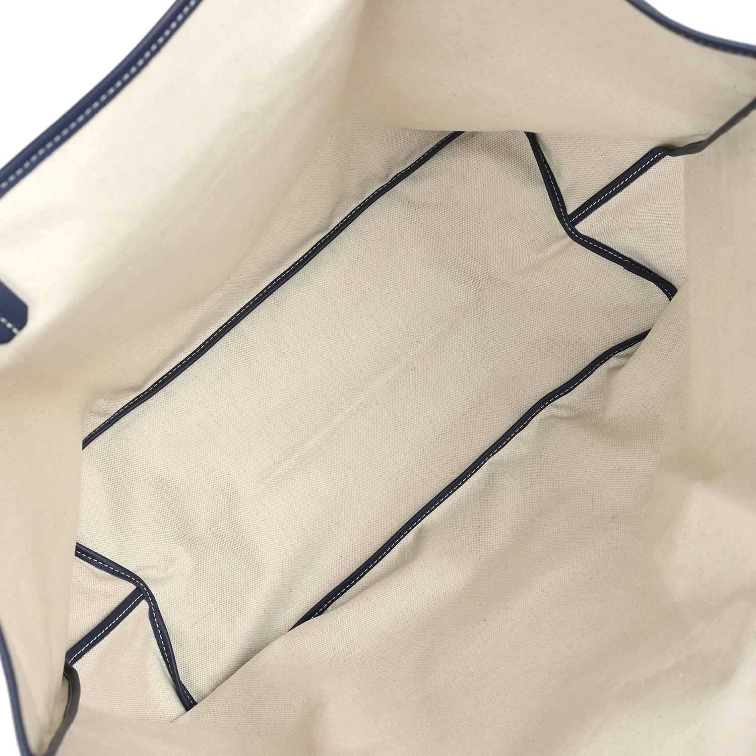 Goyard Goyardine Navy St. Louis GM Tote Bag Palladium Hardware 10 Goyard Goyardine Navy St. Louis GM Tote Bag Palladium Hardware - Image 8