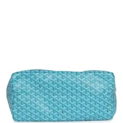 Goyard Goyardine Turquoise St. Louis GM Tote Bag Palladium Hardware -Online Bag Store G FN 240220 2 07