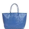 Goyard Goyardine Blue St. Louis PM Tote Bag Palladium Hardware -Online Bag Store G FN 240222 2 01