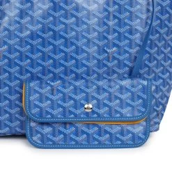 Goyard Goyardine Blue St. Louis PM Tote Bag Palladium Hardware -Online Bag Store G FN 240222 2 06
