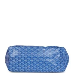 Goyard Goyardine Blue St. Louis PM Tote Bag Palladium Hardware -Online Bag Store G FN 240222 2 07