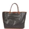 Goyard Goyardine Black And Brown Anjou GM Reversible Tote Bag Palladium Hardware -Online Bag Store G FN 240222 5 01